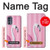 W3805 Flamingo Pink Pastel Hülle Schutzhülle Taschen und Leder Flip für Motorola Moto G62 5G