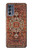 W3813 Persian Carpet Rug Pattern Hülle Schutzhülle Taschen und Leder Flip für Motorola Moto G62 5G