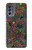 W3815 Psychedelic Art Hülle Schutzhülle Taschen und Leder Flip für Motorola Moto G62 5G