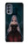W3847 Lilith Devil Bride Gothic Girl Skull Grim Reaper Hülle Schutzhülle Taschen und Leder Flip für Motorola Moto G62 5G