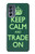W3862 Keep Calm and Trade On Hülle Schutzhülle Taschen und Leder Flip für Motorola Moto G62 5G