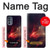 W3897 Red Nebula Space Hülle Schutzhülle Taschen und Leder Flip für Motorola Moto G62 5G