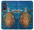 W1249 Blue Sea Turtle Hülle Schutzhülle Taschen und Leder Flip für Motorola Edge 30