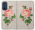 W3079 Vintage Pink Rose Hülle Schutzhülle Taschen und Leder Flip für Motorola Edge 30