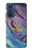 W3676 Colorful Abstract Marble Stone Hülle Schutzhülle Taschen und Leder Flip für Motorola Edge 30