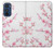 W3707 Pink Cherry Blossom Spring Flower Hülle Schutzhülle Taschen und Leder Flip für Motorola Edge 30