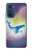 W3802 Dream Whale Pastel Fantasy Hülle Schutzhülle Taschen und Leder Flip für Motorola Edge 30