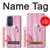 W3805 Flamingo Pink Pastel Hülle Schutzhülle Taschen und Leder Flip für Motorola Edge 30
