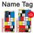 W3814 Piet Mondrian Line Art Composition Hülle Schutzhülle Taschen und Leder Flip für Motorola Edge 30