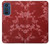 W3817 Red Floral Cherry blossom Pattern Hülle Schutzhülle Taschen und Leder Flip für Motorola Edge 30