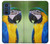 W3888 Macaw Face Bird Hülle Schutzhülle Taschen und Leder Flip für Motorola Edge 30