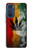 W3890 Reggae Rasta Flag Smoke Hülle Schutzhülle Taschen und Leder Flip für Motorola Edge 30