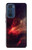 W3897 Red Nebula Space Hülle Schutzhülle Taschen und Leder Flip für Motorola Edge 30