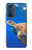 W3898 Sea Turtle Hülle Schutzhülle Taschen und Leder Flip für Motorola Edge 30