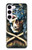 W0151 Pirate Skull Punk Rock Hülle Schutzhülle Taschen und Leder Flip für Samsung Galaxy S23