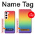 W3698 LGBT Gradient Pride Flag Hülle Schutzhülle Taschen und Leder Flip für Samsung Galaxy S23