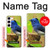 W3839 Bluebird of Happiness Blue Bird Hülle Schutzhülle Taschen und Leder Flip für Samsung Galaxy S23