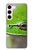 W3845 Green frog Hülle Schutzhülle Taschen und Leder Flip für Samsung Galaxy S23