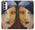 W3853 Mona Lisa Gustav Klimt Vermeer Hülle Schutzhülle Taschen und Leder Flip für Samsung Galaxy S23