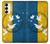 W3857 Peace Dove Ukraine Flag Hülle Schutzhülle Taschen und Leder Flip für Samsung Galaxy S23