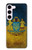 W3858 Ukraine Vintage Flag Hülle Schutzhülle Taschen und Leder Flip für Samsung Galaxy S23