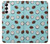 W3860 Coconut Dot Pattern Hülle Schutzhülle Taschen und Leder Flip für Samsung Galaxy S23