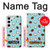 W3860 Coconut Dot Pattern Hülle Schutzhülle Taschen und Leder Flip für Samsung Galaxy S23