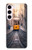 W3867 Trams in Lisbon Hülle Schutzhülle Taschen und Leder Flip für Samsung Galaxy S23