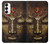 W3874 Buddha Face Ohm Symbol Hülle Schutzhülle Taschen und Leder Flip für Samsung Galaxy S23