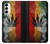 W3890 Reggae Rasta Flag Smoke Hülle Schutzhülle Taschen und Leder Flip für Samsung Galaxy S23