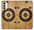 W3894 Paper Gun Shooting Target Hülle Schutzhülle Taschen und Leder Flip für Samsung Galaxy S23