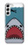 W3825 Cartoon Shark Sea Diving Hülle Schutzhülle Taschen und Leder Flip für Samsung Galaxy S23 Plus