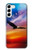 W3841 Bald Eagle Flying Colorful Sky Hülle Schutzhülle Taschen und Leder Flip für Samsung Galaxy S23 Plus