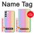 W3849 Colorful Vertical Colors Hülle Schutzhülle Taschen und Leder Flip für Samsung Galaxy S23 Plus