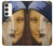 W3853 Mona Lisa Gustav Klimt Vermeer Hülle Schutzhülle Taschen und Leder Flip für Samsung Galaxy S23 Plus