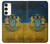 W3858 Ukraine Vintage Flag Hülle Schutzhülle Taschen und Leder Flip für Samsung Galaxy S23 Plus