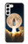 W3859 Bitcoin to the Moon Hülle Schutzhülle Taschen und Leder Flip für Samsung Galaxy S23 Plus