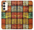 W3861 Colorful Container Block Hülle Schutzhülle Taschen und Leder Flip für Samsung Galaxy S23 Plus