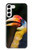 W3876 Colorful Hornbill Hülle Schutzhülle Taschen und Leder Flip für Samsung Galaxy S23 Plus