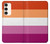 W3887 Lesbian Pride Flag Hülle Schutzhülle Taschen und Leder Flip für Samsung Galaxy S23 Plus