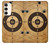 W3894 Paper Gun Shooting Target Hülle Schutzhülle Taschen und Leder Flip für Samsung Galaxy S23 Plus