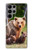 W3558 Bear Family Hülle Schutzhülle Taschen und Leder Flip für Samsung Galaxy S23 Ultra