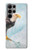 W3843 Bald Eagle On Ice Hülle Schutzhülle Taschen und Leder Flip für Samsung Galaxy S23 Ultra