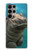 W3871 Cute Baby Hippo Hippopotamus Hülle Schutzhülle Taschen und Leder Flip für Samsung Galaxy S23 Ultra