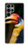 W3876 Colorful Hornbill Hülle Schutzhülle Taschen und Leder Flip für Samsung Galaxy S23 Ultra
