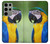 W3888 Macaw Face Bird Hülle Schutzhülle Taschen und Leder Flip für Samsung Galaxy S23 Ultra