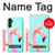 W3708 Pink Flamingo Hülle Schutzhülle Taschen und Leder Flip für Samsung Galaxy A14 5G