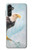 W3843 Bald Eagle On Ice Hülle Schutzhülle Taschen und Leder Flip für Samsung Galaxy A14 5G