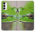 W3845 Green frog Hülle Schutzhülle Taschen und Leder Flip für Samsung Galaxy A14 5G