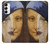 W3853 Mona Lisa Gustav Klimt Vermeer Hülle Schutzhülle Taschen und Leder Flip für Samsung Galaxy A14 5G